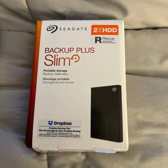 Seagate Backup Plus Slim 2TB External Hard Drive